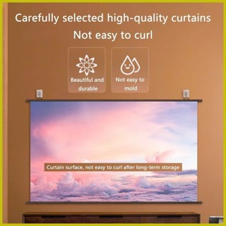 Màn chiếu Treo tường/ Di động Lite hiệu Prima 2025 Tự cuốn-Tỉ lệ 16:9 / 60inch- 100inch kèm Móc dán Giá Tốt, Giao Nhanh