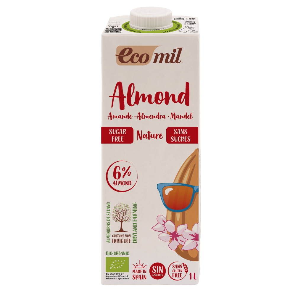 Sữa Hạnh Nhân Không Đường Hữu Cơ Ecomil 1L