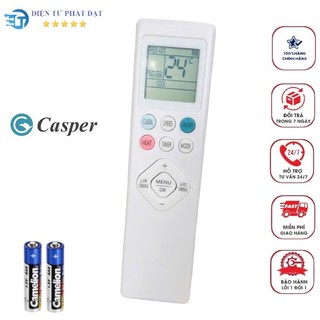   HÀNG CHÍNH HÃNG  Điều khiển điều hòa máy lạnh Casper 2 chiều NÚT HEAT- COOL TẶNG PIN 