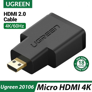 Đầu chuyển đổi micro hdmi sang hdmi ugreen 20106 - hàng chính hãng