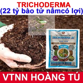 NẤM ĐỐI KHÁNG TRICHODERMA BACILLUS VTNN HOÀNG TÚ ( Chuyên dùng để ủ phân hữu cơ và kiểm soát nấm bệnh) GÓI 1KG