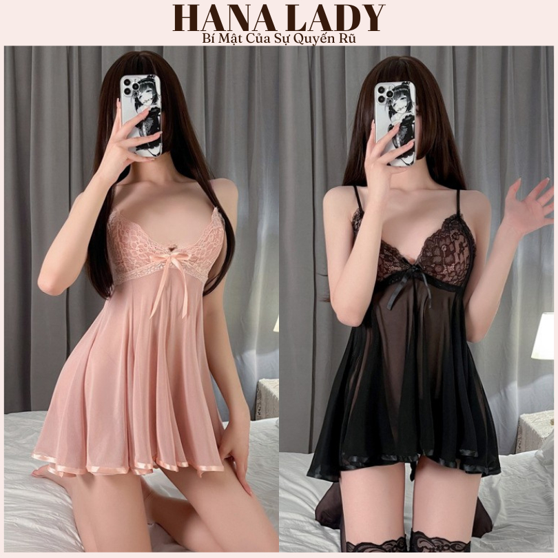 Váy Ngủ - Đầm Ngủ 2 Dây Xuyên Thấu Sexy, Đồ Ngủ Nữ Quyến Rũ Gợi Cảm VN448 | BigBuy360 - bigbuy360.vn