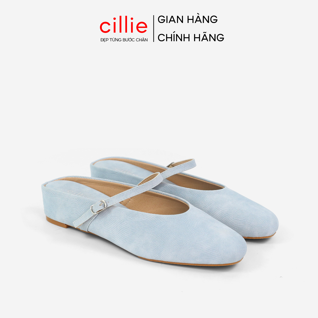 Sục Nữ Cillie Đế Xuồng Mũi Tròn Da Lì Cao Cấp Lớp Đệm Không Đau Chân GU20