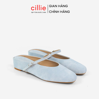 Sục Nữ Cillie Đế Xuồng Mũi Tròn Da Lì Cao Cấp Lớp Đệm Không Đau Chân GU20