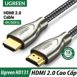 Cáp hdmi 2.0 carbon chuẩn 4k@60mhz dài 1m ugreen 50106 - hàng chính hãng