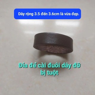 Đai, đỉa da để lắp vào mặt thắt lưng da thật