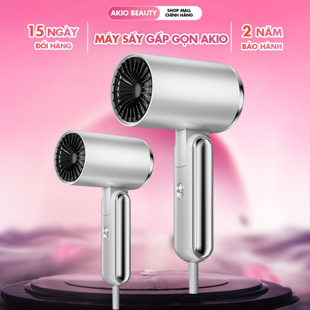 Máy Sấy Tóc AKIO Công Suất Lớn 1800W, Có Ion Âm Bảo Vệ Tóc, Dùng Cho Gia Đình