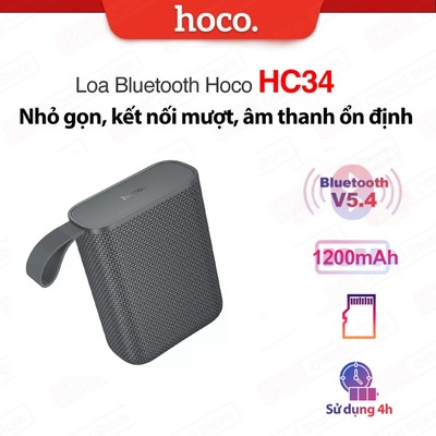 Loa Bluetooth HOCO HC34 - V5.4, Pin 1200mAh, Âm Thanh Sống Động