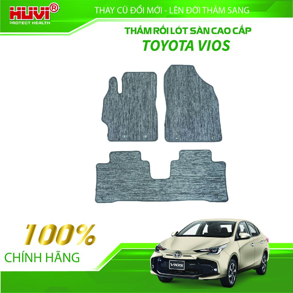 [DÙNG VỚI THẢM SÀN HUVI CÓ NÚT CHỜ RỐI] Thảm rối lót sàn xe ô tô TOYOTA VIOS 2018+ chất liệu nhựa PV