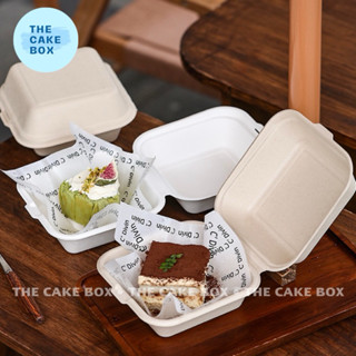 50 HỘP BÃ MÍA TRẮNG   NÂU ĐỰNG BENTO - The Cake Box 