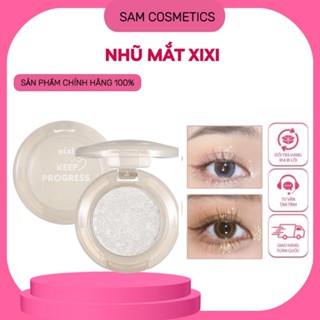  Phấn mắt XIXI đơn sắc nhũ mắt lấp lánh làm sáng highligh không thấm nước bền màu lâu trôi SAM COSMETIC 