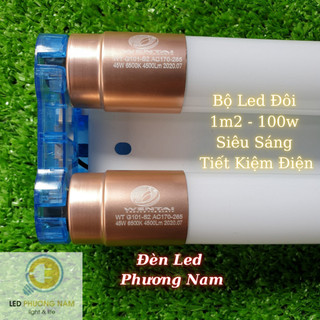 [COMBO 2] Bộ Led Đôi 1m2 100w (1 máng & 2 bóng 50w)