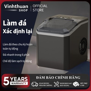 Máy làm đá mini công suất lớn hoàntoàn tự động 15kg đá Tạo Đá Siêu Tốc Trong 6-10 Phút [BH 5 năm]
