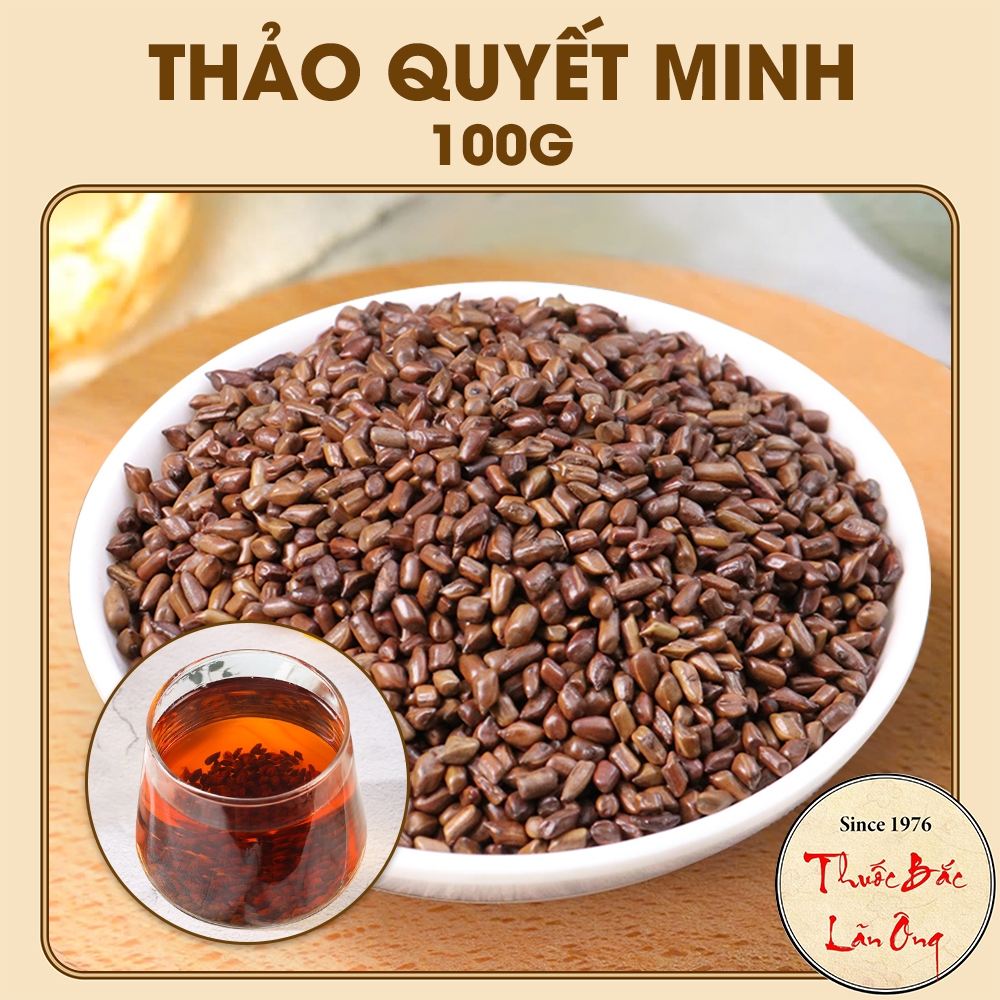 Thảo quyết minh 100g, hạt muồng đã sao thơm, không lẫn tạp chất, dùng pha trà - Lãn Ông