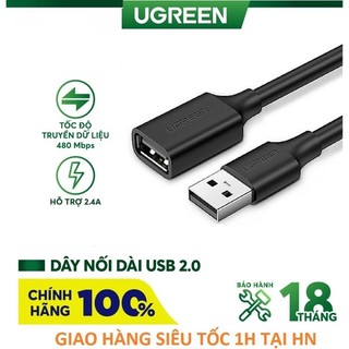 Dây nối dài usb 1m ugreen 10314 - hàng chính hãng