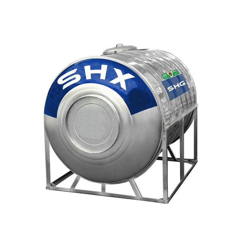 Bồn nước inox SHX ngang (500L, 1000L, 1500L, 2000L), SUS 304 - Chính hãng Tập đoàn Sơn Hà Xanh
