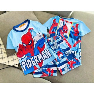 (8-40Kg)Bộ Quần Áo Siêu Nhân,Labubu in 3D Bé Trai chất liệu THUN LẠNH mềm mịn thoáng mát BTL44