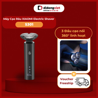 Máy Cạo Râu Xiaomi Electric Shaver S301 | Đầu nối linh hoạt 360° - Hỗ trợ cạo khô và ướt | Bảo hành 12 tháng