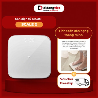  Cân sức khỏe thông minh Xiaomi Scale 2 | Kết nối Bluetooth - Theo dõi chỉ số BMI | Bảo hành 12 tháng 