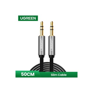 Cáp âm thanh 2 đầu 3.5mm dây dẹt ugreen 10723 dài 0,5m - hàng chính hãng