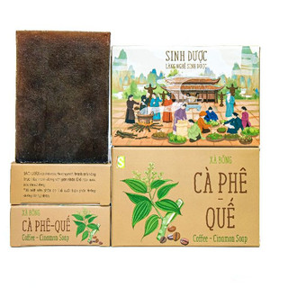 Xà bông Cà Phê - Quế 110g, làm sạch da, giữ ấm, hỗ trợ tẩy da chết- Sinh Dược