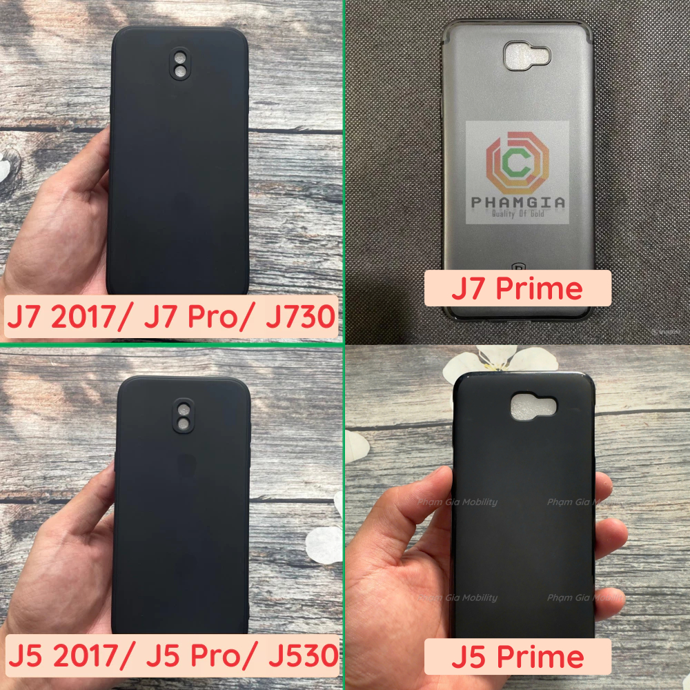 Ốp lưng Samsung J5 2017/ J530/ J5 Pro/ SS J7 pro/ J7 2017/ J730 / J7 prime dẻo đen viền gồ bảo vệ ca