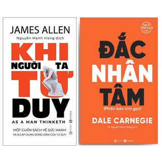 Sách - Bộ 2 Cuốn : Đắc Nhân Tâm - Phiên Bản Tinh Gọn Và Khi Người Ta Tư Duy ( lẻ, tùy chọn)