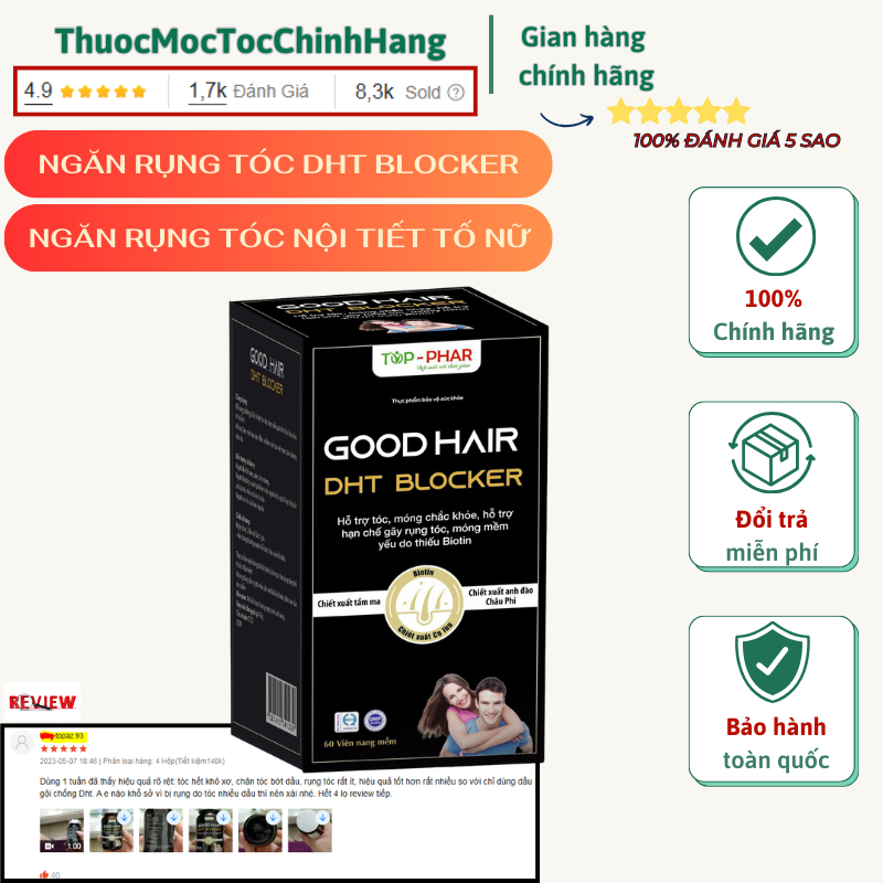DHT Blocker Good Hair Chống DHT - Mọc tóc - Giảm Rụng