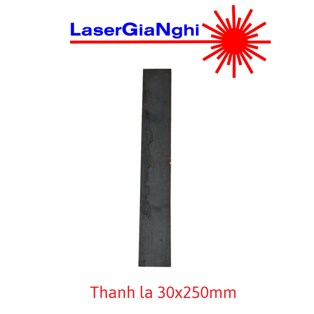 Thanh la - Bản mã sắt - Bản mã chữ nhật 3x25cm / 30x250 dày các loại - Cắt lỗ theo yêu cầu