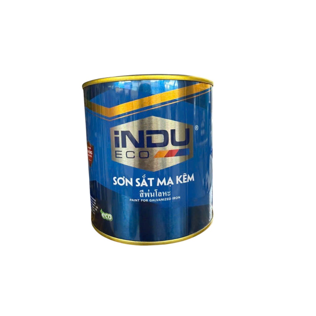 Sơn sắt mạ kẽm INDU ECO 1 thành phần sơn trên sắt mạ kẽm, tôn, inox, đồng…