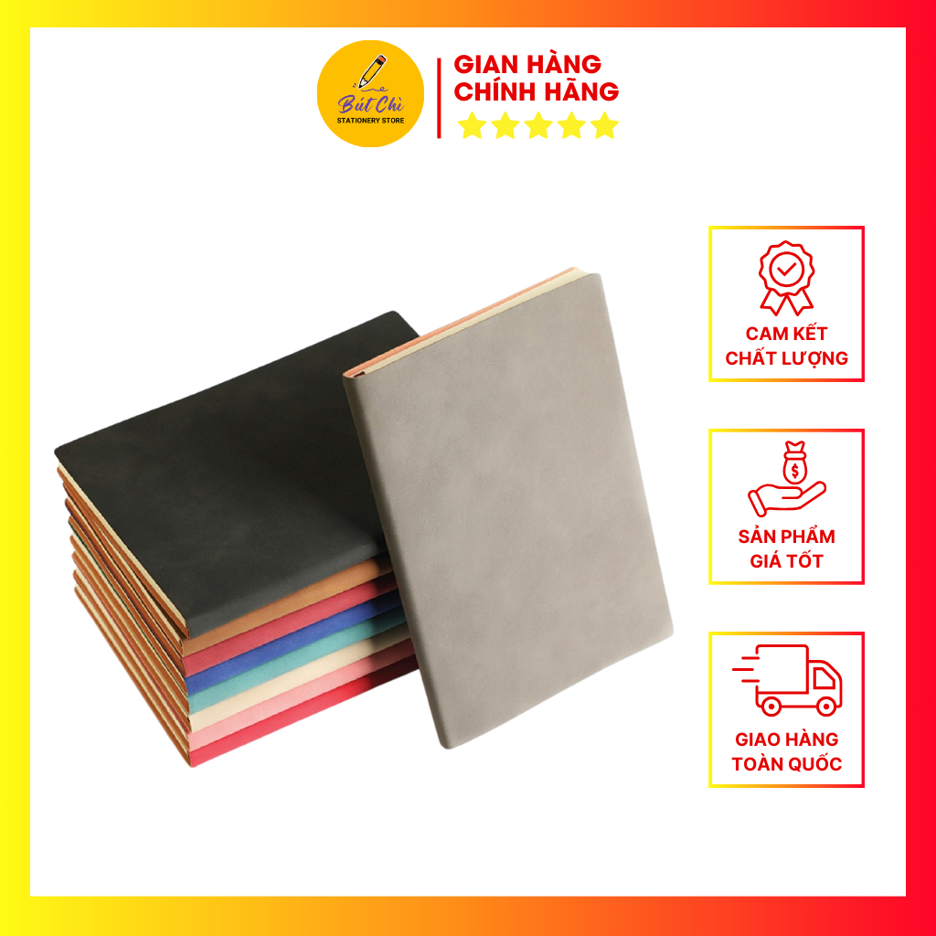 Sổ Da Handmade A5 Dày 200 Trang, Bìa Da Cừu Mịn,  Làm Bằng Chất Liệu Da Cừu Mịn Khổ A5 Dày 200 Trang