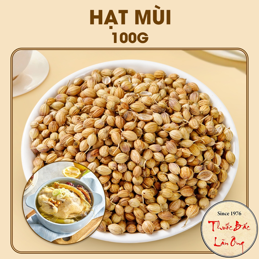 Hạt mùi khô 100g, hạt ngò, thơm, sạch, gia vị nấu phở, nấu nước sâm, pha trà