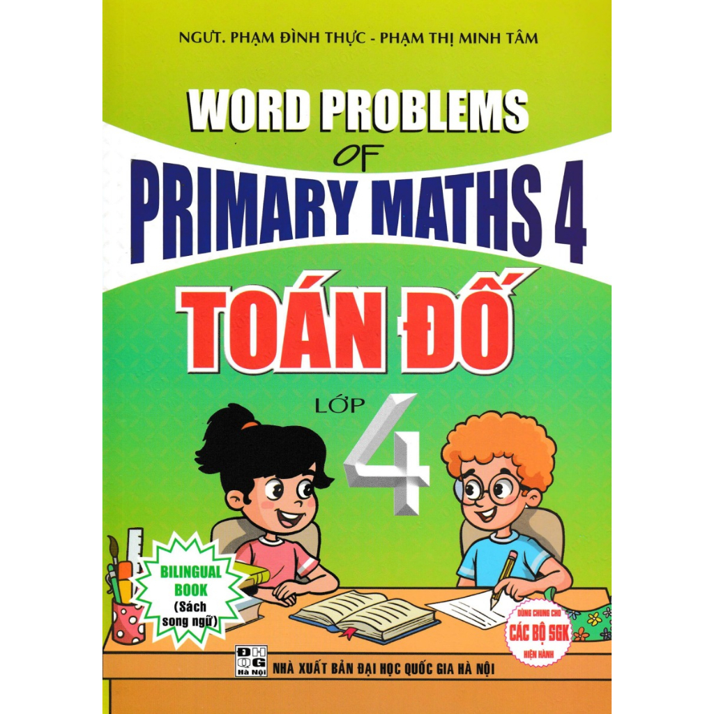 Sách - Toán Đố Lớp 4 - Word Problems of Primary Maths 4 (Dùng chung các bộ sgk hiện hành) - HA