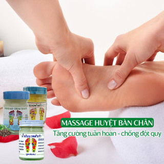 Dầu cù là massage bàn chân Thái Lan, Dầu cù là xoa bóp huyệt đạo bàn chân