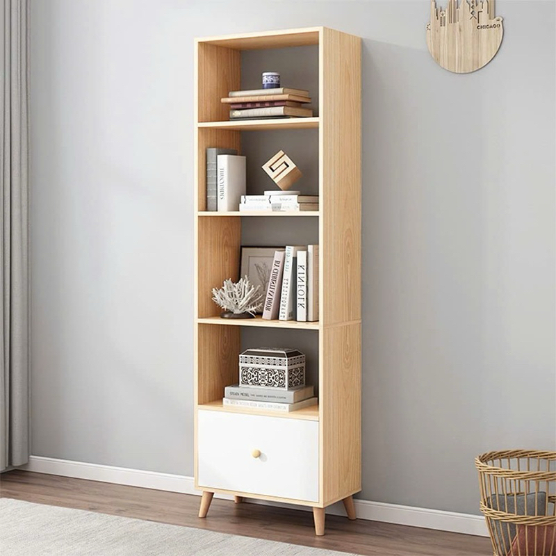 Kệ sách gỗ phong cách Bắc Âu nhiều tầng lắp ghép dễ dàng gỗ MDF phủ Melamine chống mối mọt A28