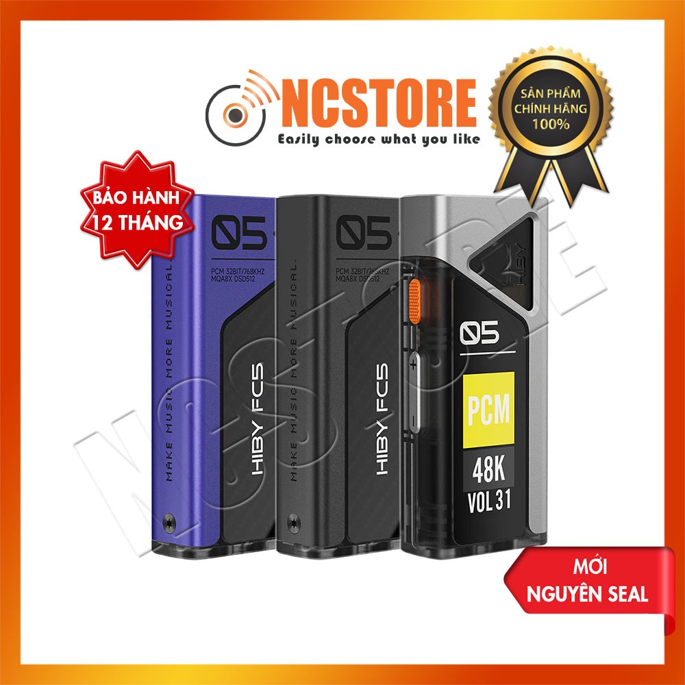 [NC] Portable DAC/AMP HIBY FC5 (with Display) | Cáp chuyển đổi âm thanh | Dongle