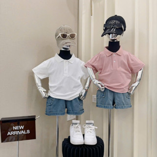 Áo polo trơn cổ bẻ cho bé trai UMA KIDS chất poly dệt kim cao cấp phong cách hàn quốc UMK12