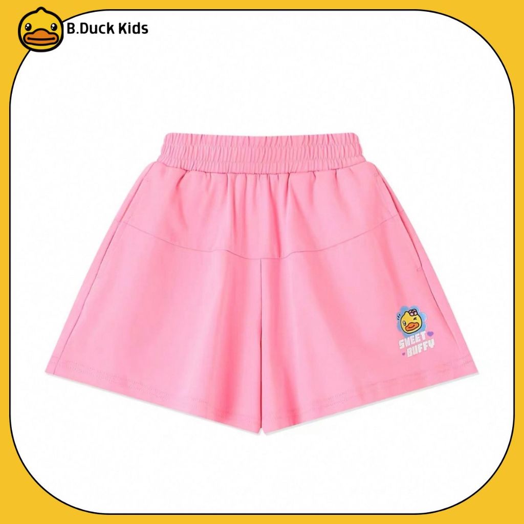 Quần Đùi Cho Bé 2 Màu Hồng/Xanh Lá [Chính Hãng B Duck]Quần Mùa Hè Cho Bé Gái, Thương Hiệu B.Duck