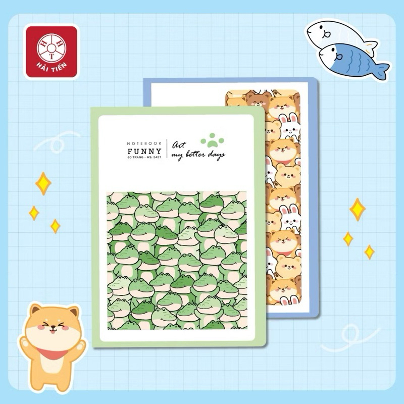 Vở kẻ ngang 120 trang funny Hải tiến
