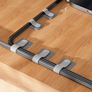 SET 10 Dây Dính X1 Cố Định Đường Dây Điện, Dây Sạc, Tai Nghe - Tổ Chức Sắp Xếp Lại Bàn Làm Việc