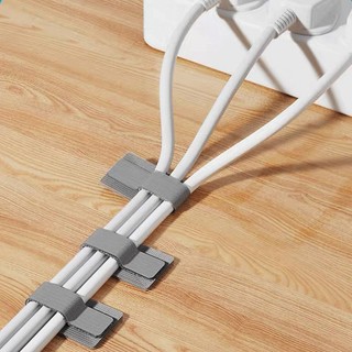 SET 10 Dây Dính X1 Cố Định Đường Dây Điện, Dây Sạc, Tai Nghe - Tổ Chức Sắp Xếp Lại Bàn Làm Việc