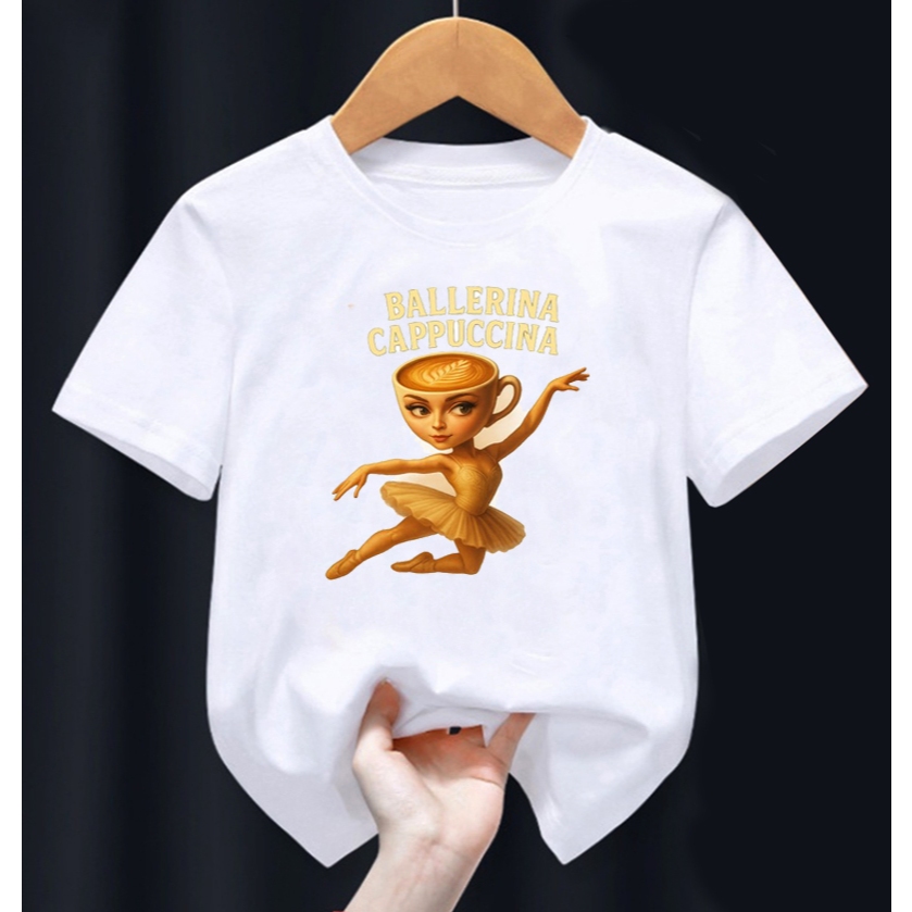 Áo thun Memes brainrot BALLERINA CAPPUCCINA mau1393