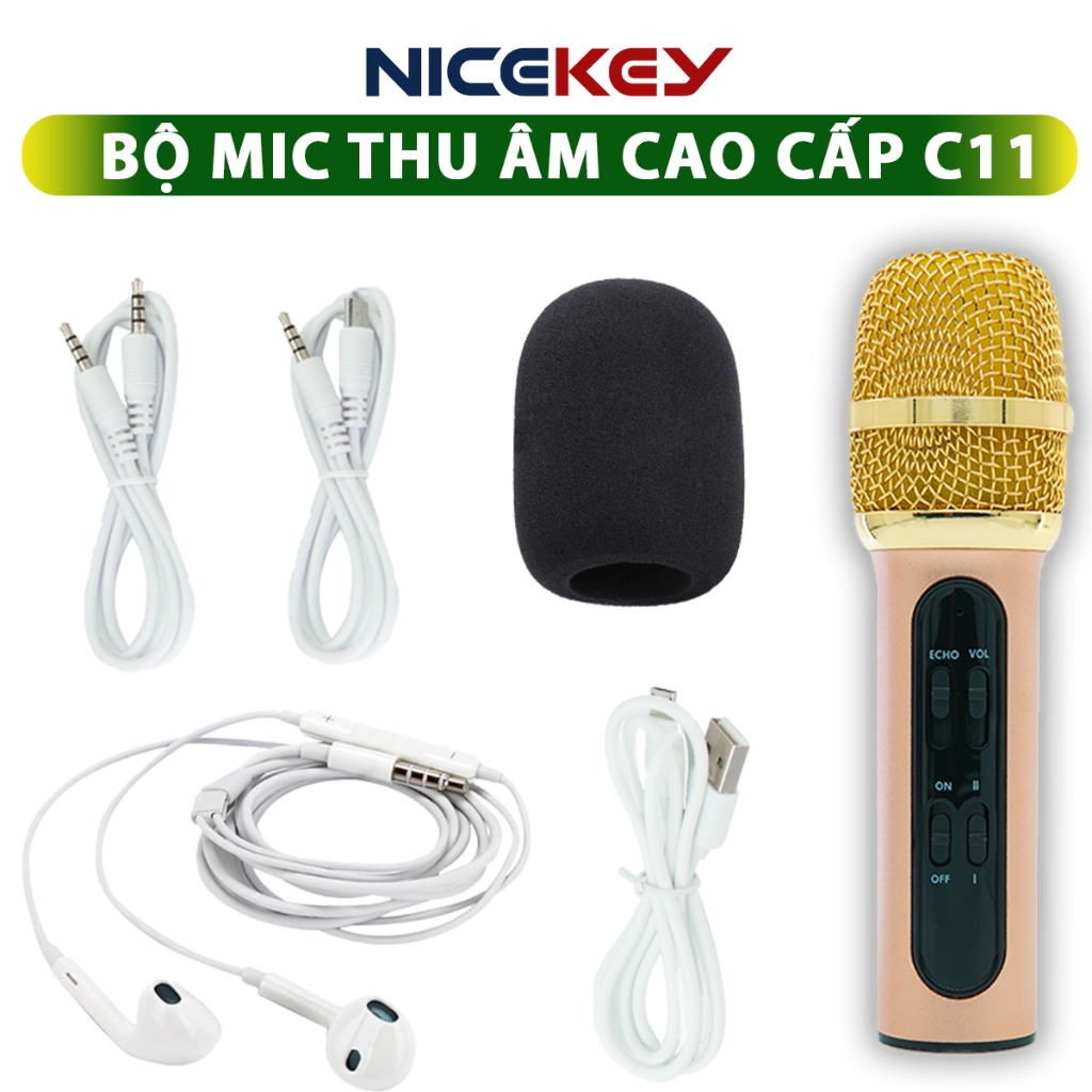 Mic C11 Nâng Cấp 3 Dây , Hàng chính hãng Loại 1, Micro C11 Hát Cực Hay