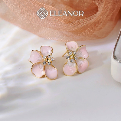 Bông tai nữ chuôi bạc 925 Eleanor Accessories hình hoa phụ kiện trang sức khuyên tai 9716