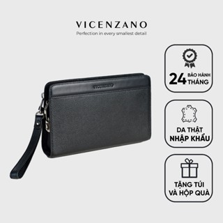 Bóp Cầm Tay, Túi Kẹp Nách Nam Zena Clutch Da Thật Cao Cấp, Khóa Số Bảo Mật, Công Sở Hiệu Vicenzano