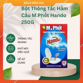 Bột thông tắc hầm cầu bể phốt m.phốt hando 250g