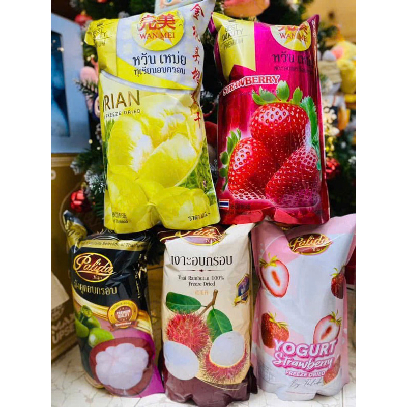 [CHUẨN THÁI] TRÁI CÂY SẤY KHÔ THÁI LAN - SẦU RIÊNG,DÂU,MĂNG CỤT,CHÔM CHÔM...