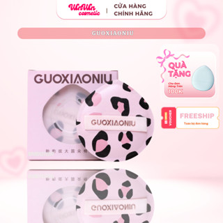 [HOẢ TỐC] Mút trang điểm mút tán nền GUOXIAONIU hồng báo plus tròn cao cấp mềm không hút nền WINWINCOSMETICS