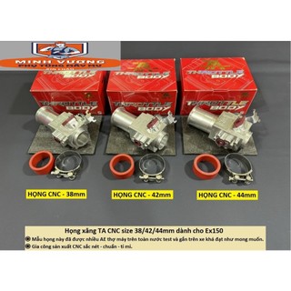 Họng xăng TA CNC Siêu Nạp size 30/32/34/36/38/40/42/44mm dành cho xe Ex150