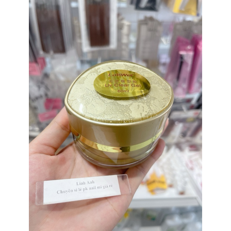 [Ảnh chụp thật] Gel đắp móng Lawei không nóng, Gel lạnh Lawei chính hãng hũ 60ml